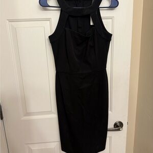 Banana Republic Black Halter Sheath Mini Dress